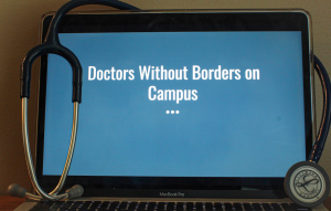 Computer screen showing "Doctors Without Borders