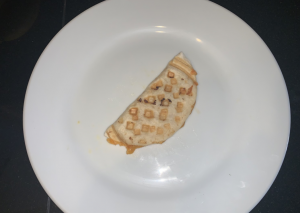 Cheese quesadilla on a plate